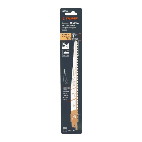 10788 - Blíster con 2 seguetas sierra sable 9' 6 DPP para madera