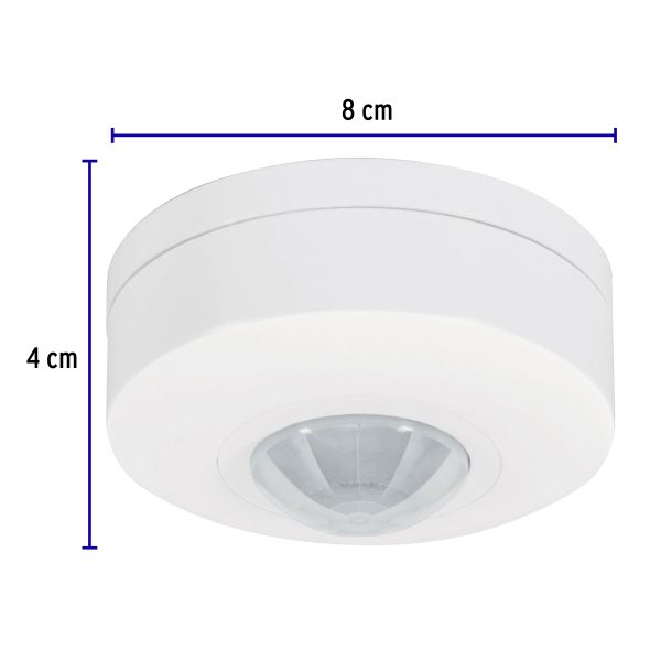 48171 - Sensor de movimiento para techo, alcance 6 m, Volteck