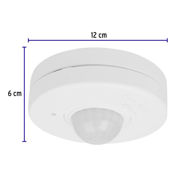 46599 - Sensor de movimiento para techo, alcance 10 m, Volteck