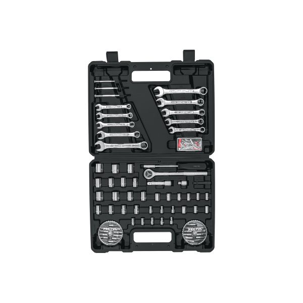 22980 - Juego de 71 herramientas 1/4' y 3/8' para mecánico, Pretul