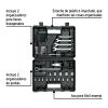 22985 - Juego de 66 herramientas 1/4' y 3/8' para mecánico, Pretul