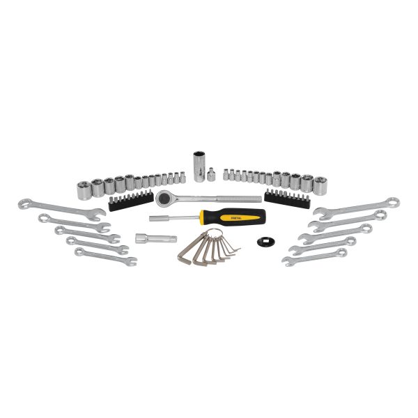 22981 - Juego de 70 herramientas 1/4' y 3/8' para mecánico, Pretul