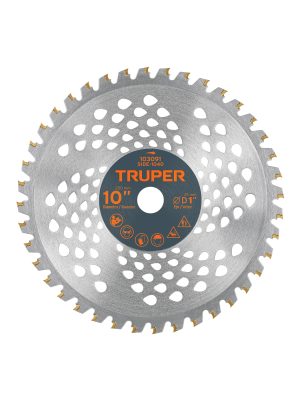 103091 - Disco sierra 10' para desbrozadoras, 40 dientes, TRUPER