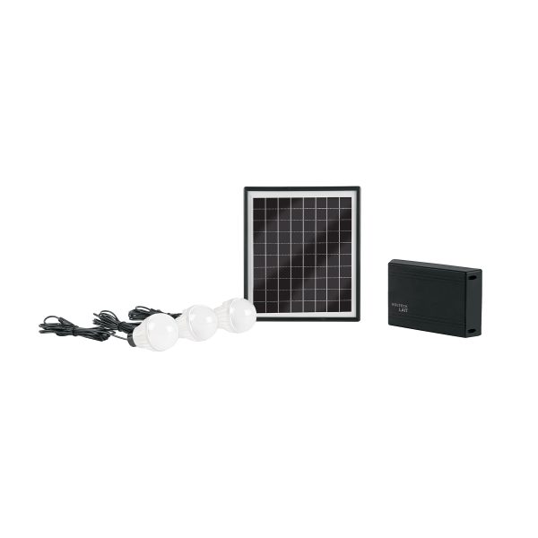 45870 - Sistema de iluminación Solar 6 W con 3 lámparas LED, VOLTECK