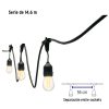 49991 - Serie de 14.6 m con 24 luces de LED para exterior, Volteck