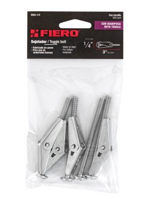 47360 - Bolsa con 4 sujetadores tipo mariposa de 1/4' x 3', Fiero