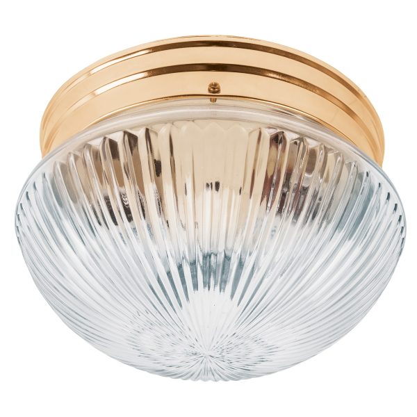 46627 - Luminario decorativo 15x24 cm pantalla cristal, s/lámparas