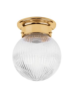 46628 - Luminario decorativo 19x16 cm pantalla cristal, sin lámpara