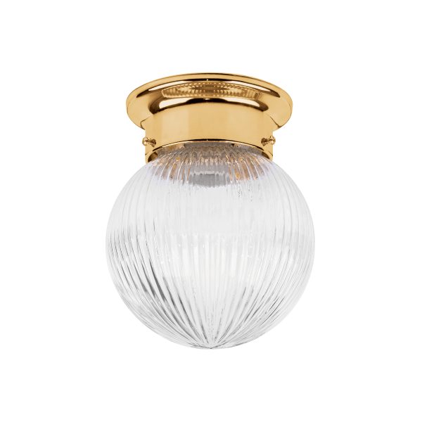 46628 - Luminario decorativo 19x16 cm pantalla cristal, sin lámpara