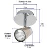 48432 - Luminario de sobreponer con 1 spot base GU10, Volteck