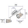 48433 - Luminario de sobreponer con 2 spots base GU10, Volteck