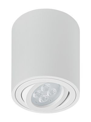 SOB-402S.jpg 49718 - Luminario de sobreponer con spot dirigible, redondo, blanco