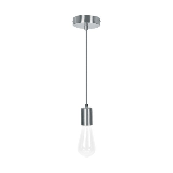 45674 - Socket colgante metálico, satín, VOLTECK