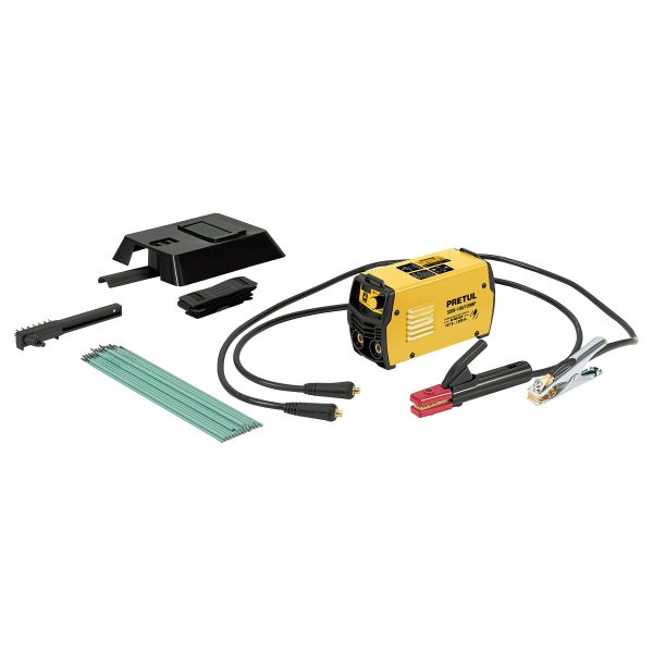 28156 - Mini soldadora inversora 130A, Bi-voltaje, 127/220V, PRETUL