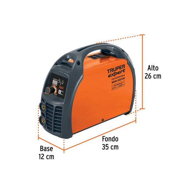 11787 - Soldadora inversora 130A, Bi-voltaje 127/220V, TRUPER