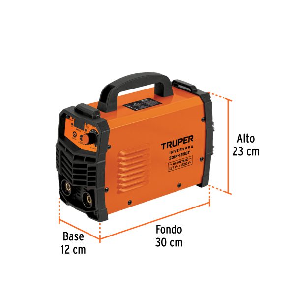103706 - Soldadora inversora 130A, Bi-voltaje 127/220V, TRUPER
