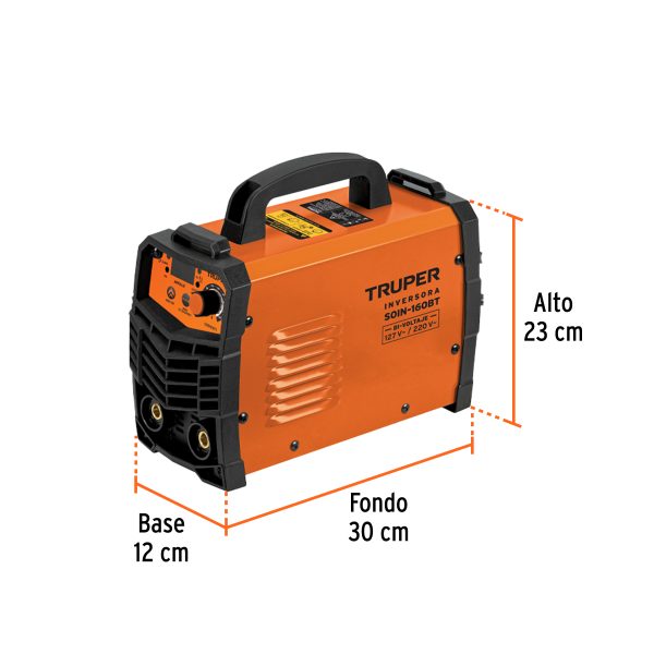 103707 - Soldadora inversora 160A, Bi-voltaje 127/220V, TRUPER