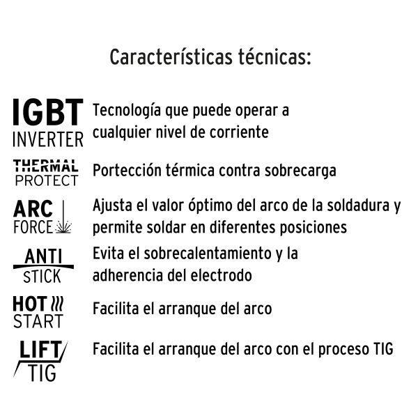 17411 - Soldadora inversora 250A, 220V, TRUPER