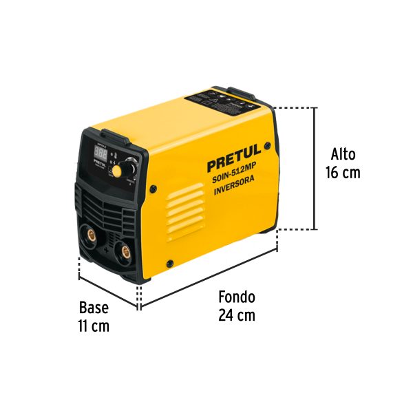 29018 - Mini soldadora inversora 120A, Serie 500, 127V, PRETUL