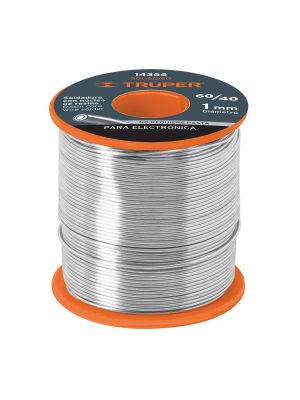 SOL-60-40.jpg 14366 - Soldadura con núcleo resina 60/40, para electrónica, 450 g