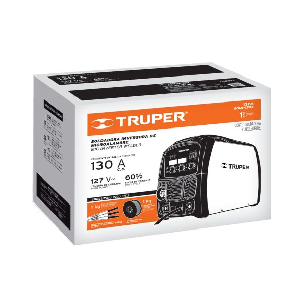 13191 - Soldadora para microalambre y electrodo, 130A, TRUPER