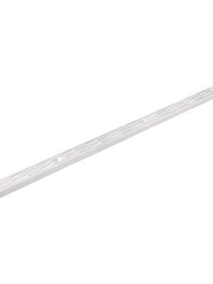 47717 - Cremallera doble blanca para ménsulas planas, 1m, Fiero