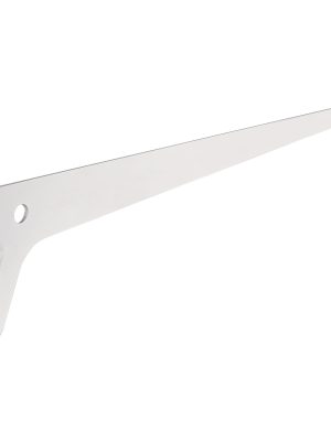 47709 - Ménsula plana blanca para cremallera sencilla, 30cm, Fiero