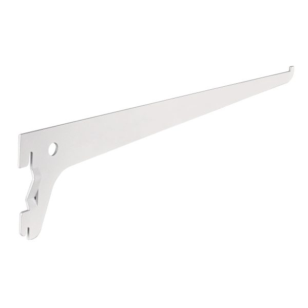 47709 - Ménsula plana blanca para cremallera sencilla, 30cm, Fiero