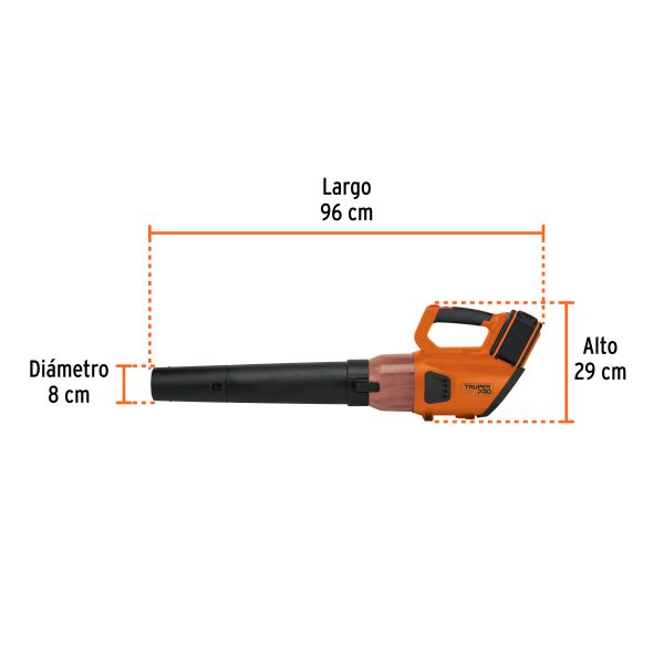 103303 - Sopladora inalámbrica 40V, 2 baterías 2Ah, 1 carg.dual, PRO