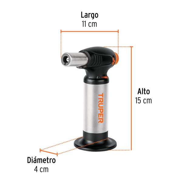 101968 - Mechero recargable para flamear alimentos de 64ml, TRUPER