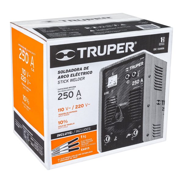 14355 - Soldadora de arco eléctrico, corriente alterna 210 A, Truper
