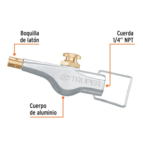 19195 - Soplete de aluminio de aire tipo M, TRUPER