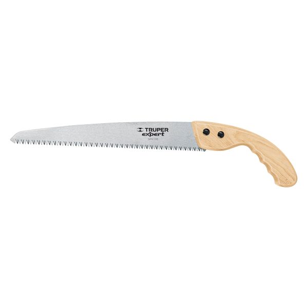 100122 - Serrucho de poda 13',hoja recta,7 DPP, mango madera, EXPERT