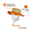 14009 - Sombrero naranja alta visibilidad con reflejante, Truper
