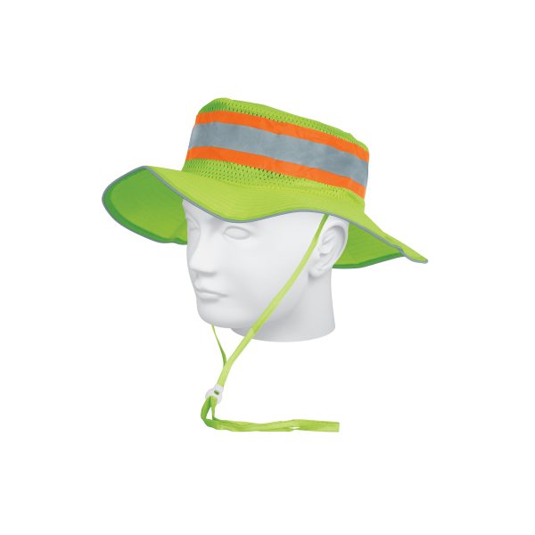 14010 - Sombrero verde alta visibilidad con reflejante, Truper