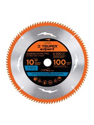 ST-10100AX.jpg 100109 - Disco sierra 10' p/aluminio, 100 dientes centro 5/8', Expert