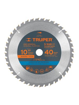 18305 - Disco sierra 10' para madera, 40 dientes centro 5/8', Truper