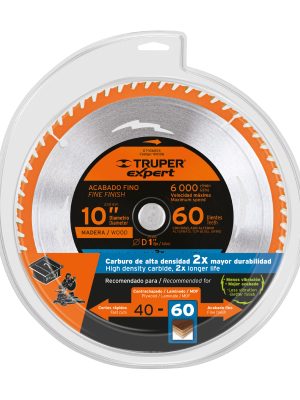 100106 - Disco sierra 10' para madera, 60 dientes centro 1', Expert