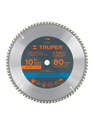ST-1080.jpg 12683 - Disco sierra 10' para madera, 80 dientes centro 5/8', Truper