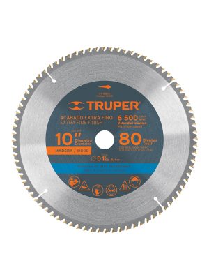 18309 - Disco sierra 10' para madera, 80 dientes centro 1', Truper