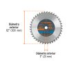18311 - Disco sierra 12' para madera, 40 dientes centro 1', Truper