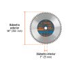 18312 - Disco sierra 12' para madera, 60 dientes centro 1', Truper