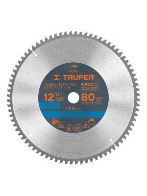12685 - Disco sierra 12' para aluminio, 80 dientes centro 1', Truper