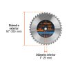 18322 - Disco sierra 14' para madera, 40 dientes centro 1', Truper