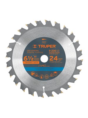 ST-624.jpg 102471 - Disco sierra 6-1/2' p/madera, 24 dientes con centro 5/8'