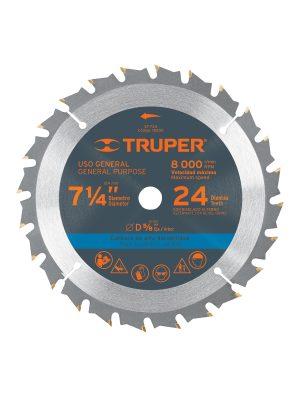 18300 - Disco sierra 7- 1/4' para madera, 24 dientes centro 5/8'