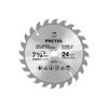 27055 - Disco sierra 7-1/4' p/madera, 24 dientes centro 5/8', Pretul