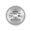 27056 - Disco sierra 7-1/4' p/madera, 40 dientes centro 5/8', Pretul