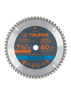 ST-760.jpg 18324 - Disco sierra 7- 1/4' para madera, 60 dientes centro 5/8'