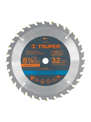 12682 - Disco sierra 8-1/4' para madera, 32 dientes centro 5/8'